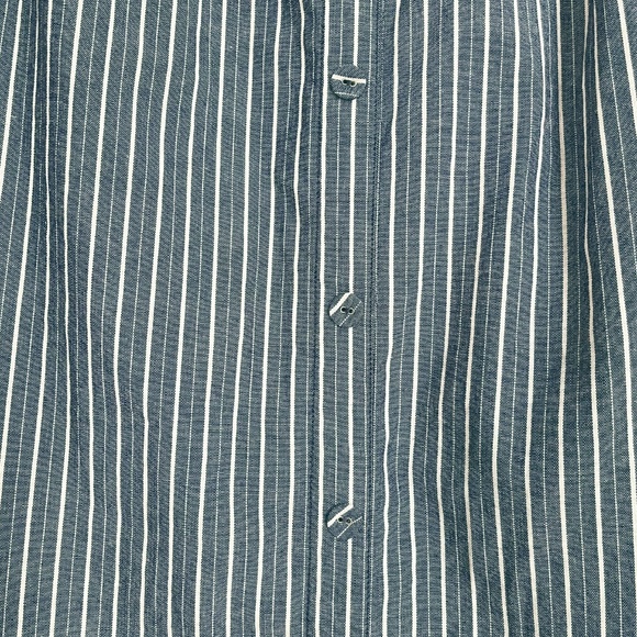 100% Cotton Striped Cut-Out Midi Dress - Picture 6 of 14